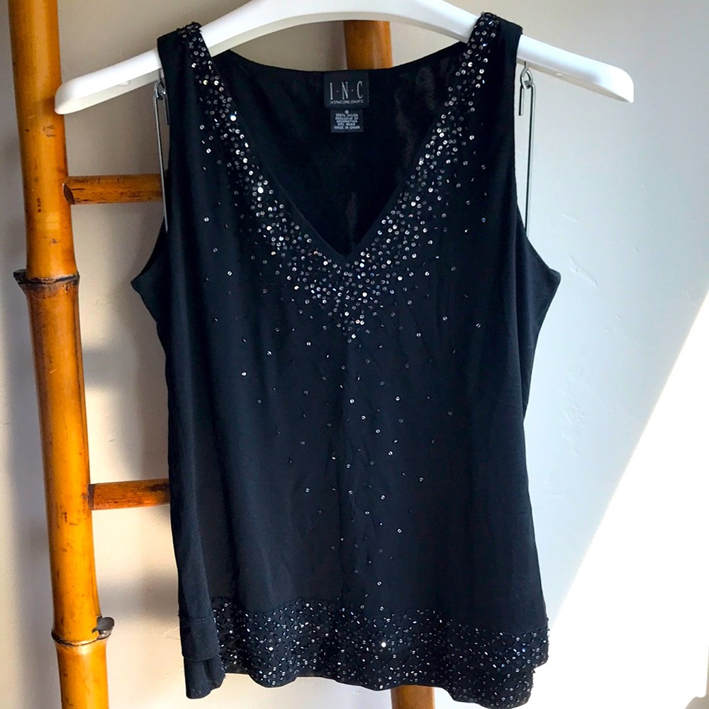 INC Sequin Tank Top